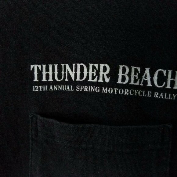 Thunder Beach Motorcycle Rally T Shirt XL 2010 Panama City Beach Biker Pirates - Picture 5 of 9